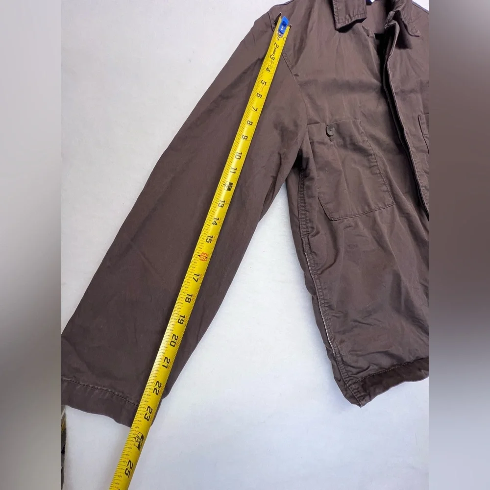 Zara‎ Men’s Twill Utility Coat Brown-Small